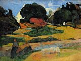 Paul Gauguin The Swineherd painting